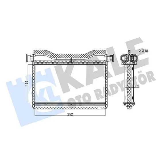 KALE Kalorifer Radyatörü – 346750 / OEM 64119163330 ürün görseli