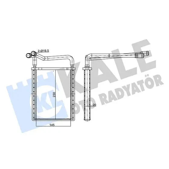 KALE Kalorifer Radyatörü – 346765 / OEM 971381E001 ürün görseli