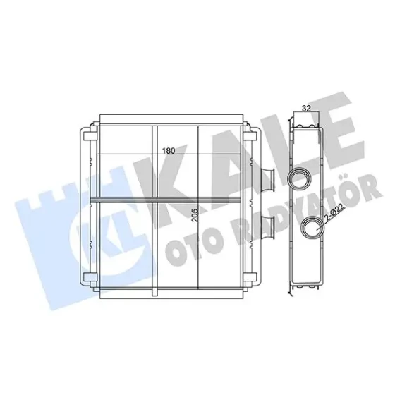 KALE Kalorifer Radyatörü – 346805 / OEM A2048300061 ürün görseli