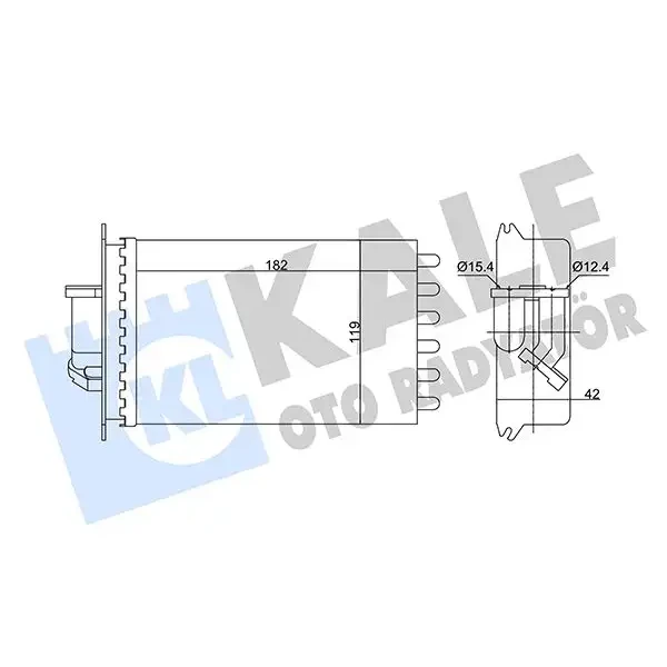 KALE Kalorifer Radyatörü – 346815 / OEM A1408300661
