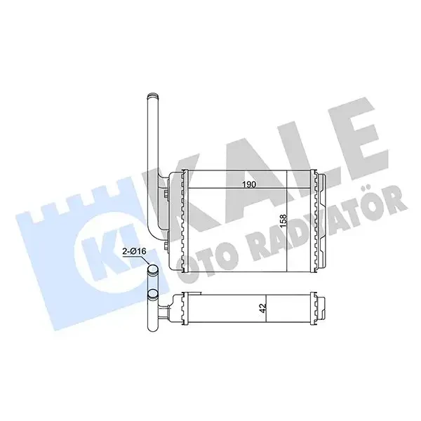 KALE Kalorifer Radyatörü – 347090 / OEM 7701208110