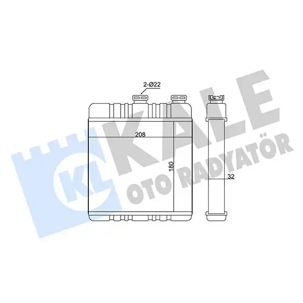 KALE Kalorifer Radyatörü – 347115 / OEM 9117283