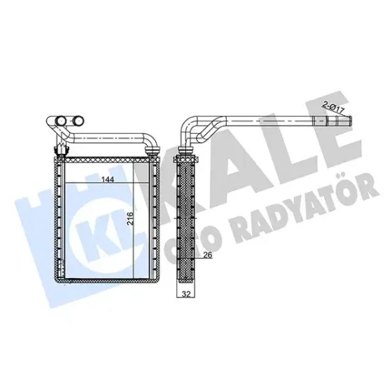 KALE Kalorifer Radyatörü – 347135 / OEM 8710702130 ürün görseli