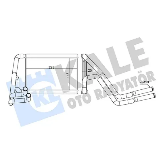 KALE Kalorifer Radyatörü – 347340 / OEM 971382Y000 ürün görseli