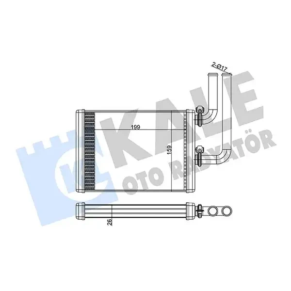 KALE Kalorifer Radyatörü – 347360 / OEM MR568599