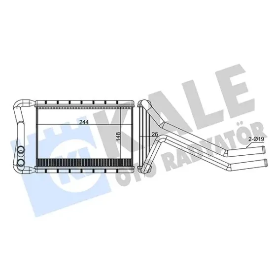 KALE Kalorifer Radyatörü – 347365 / OEM 971382W000 ürün görseli