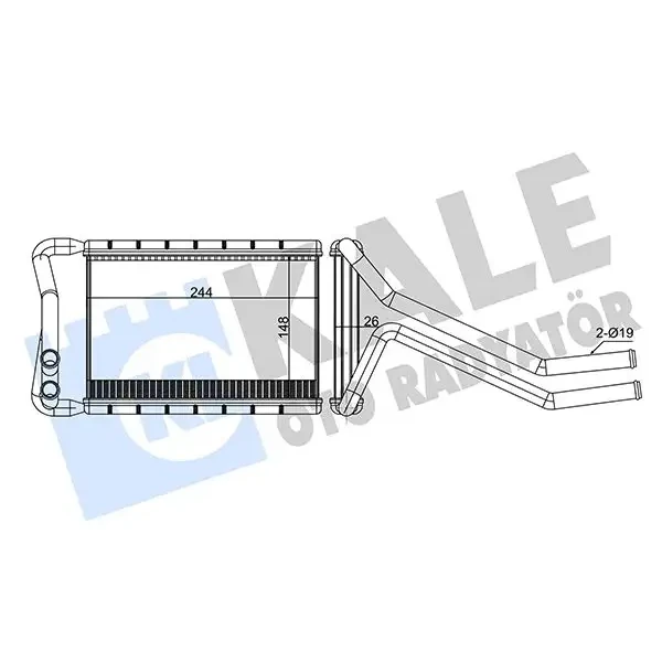 KALE Kalorifer Radyatörü – 347365 / OEM 971382W000