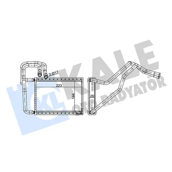 KALE Kalorifer Radyatörü – 347405 / OEM 971382F005 ürün görseli