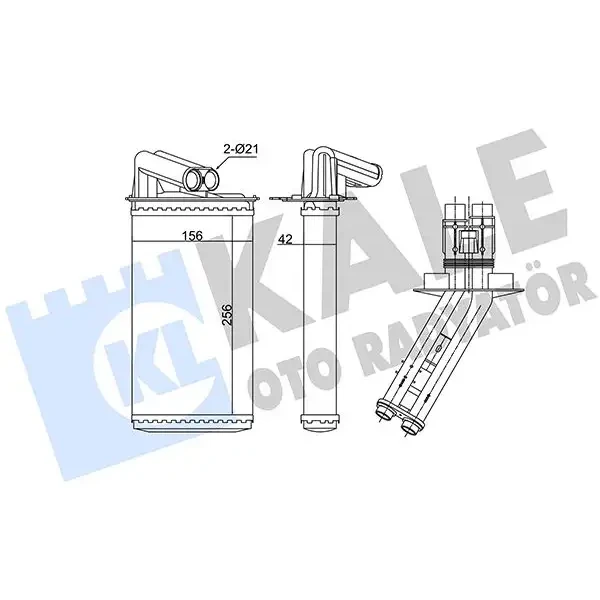 KALE Kalorifer Radyatörü – 348460 / OEM 7701038542
