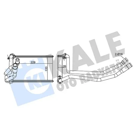 KALE Kalorifer Radyatörü – 351685 / OEM 7701209524 ürün görseli