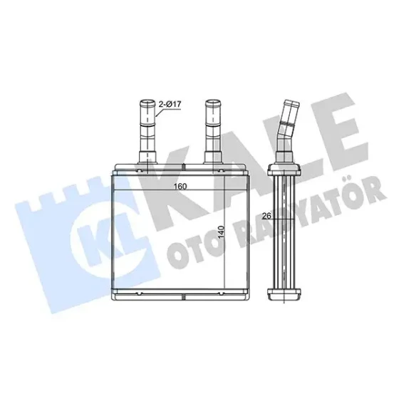 KALE Kalorifer Radyatörü – 352105 / OEM 9712302000 ürün görseli