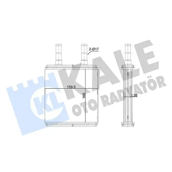 KALE Kalorifer Radyatörü – 352110 / OEM 972211C000 ürün görseli