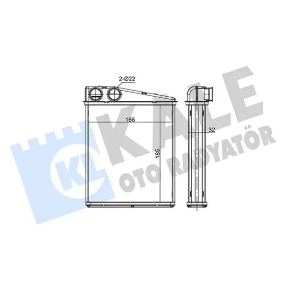 KALE Kalorifer Radyatörü – 352125 / OEM A0003422666 ürün görseli