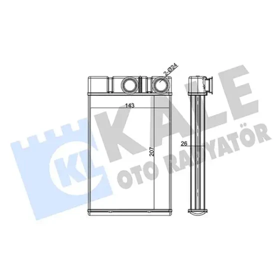KALE Kalorifer Radyatörü – 352130 / OEM 13406298 ürün görseli