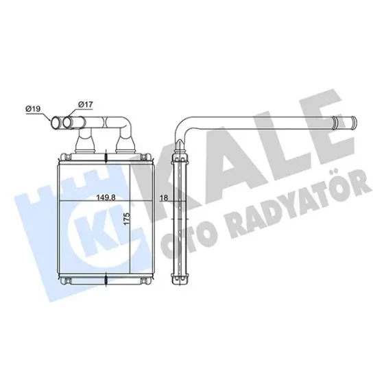 KALE Kalorifer Radyatörü – 352145 / OEM 9713807000 ürün görseli