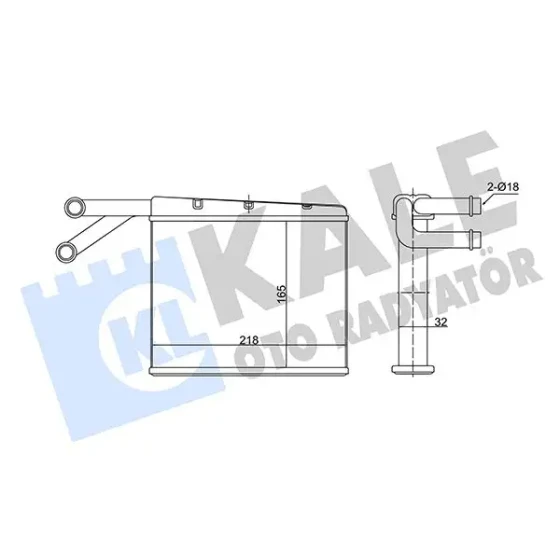 KALE Kalorifer Radyatörü – 352150 / OEM A0038356101 ürün görseli