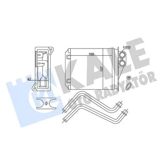 KALE Kalorifer Radyatörü – 352175 / OEM A0038359001 ürün görseli