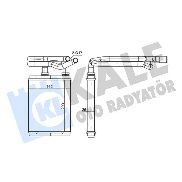 KALE Kalorifer Radyatörü – 352515 / OEM 79110S6DG01
