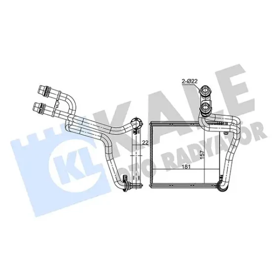 KALE Kalorifer Radyatörü – 354910 / OEM 5C0819031 ürün görseli