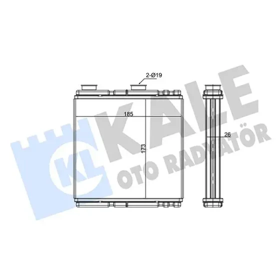 KALE Kalorifer Radyatörü – 354915 / OEM 271150001R ürün görseli