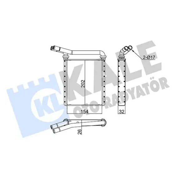 KALE Kalorifer Radyatörü – 355115 / OEM 8710742170 ürün görseli
