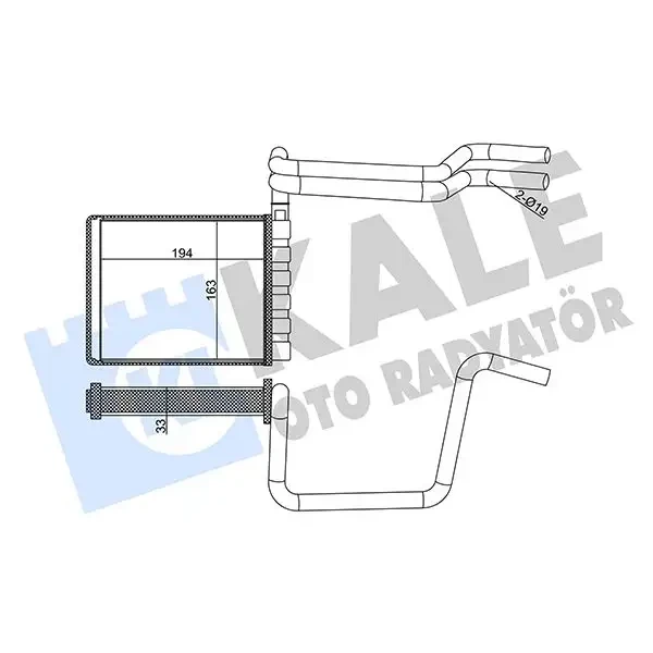 KALE Kalorifer Radyatörü – 355125 / OEM BV6N18B539AA