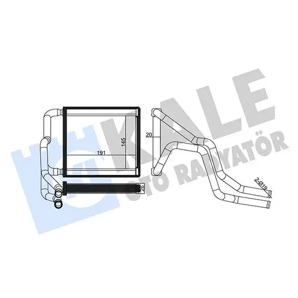 KALE Kalorifer Radyatörü – 355135 / OEM 97138C8000
