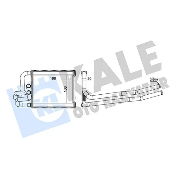 KALE Kalorifer Radyatörü – 355140 / OEM 971381J000 ürün görseli