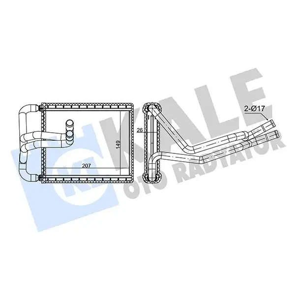 KALE Kalorifer Radyatörü – 355175 / OEM 971382E150