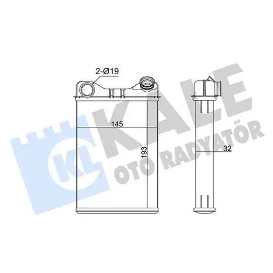 KALE Kalorifer Radyatörü – 355190 / OEM 46770806 ürün görseli