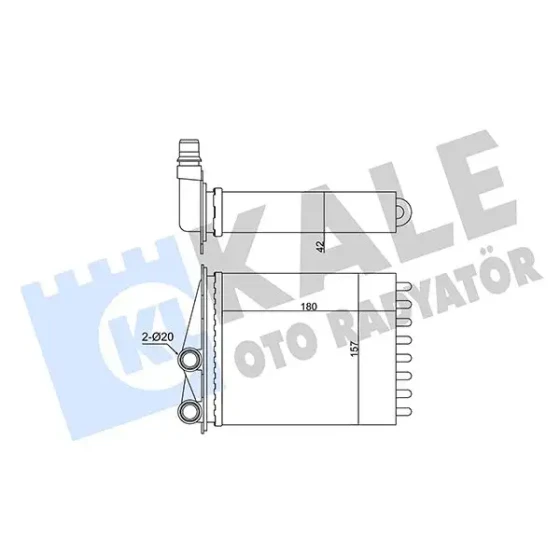 KALE Kalorifer Radyatörü – 355215 / OEM 7701065763 ürün görseli