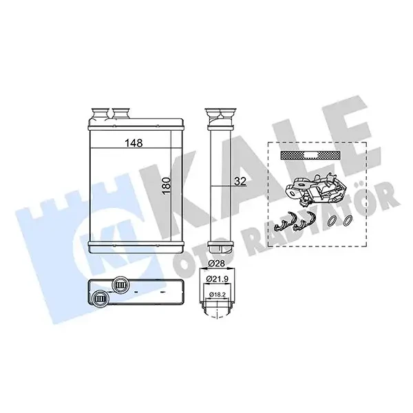 KALE Kalorifer Radyatörü – 355235 / OEM 1610530280