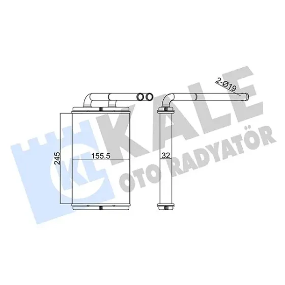 KALE Kalorifer Radyatörü – 355240 / OEM 96629611 ürün görseli