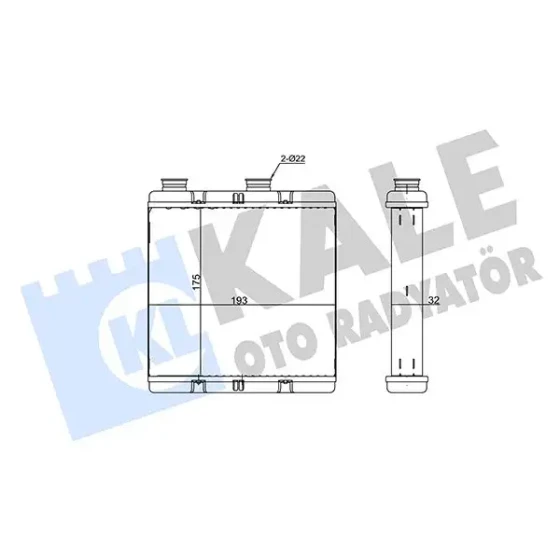 KALE Kalorifer Radyatörü – 355255 / OEM 79110SMJG41 ürün görseli