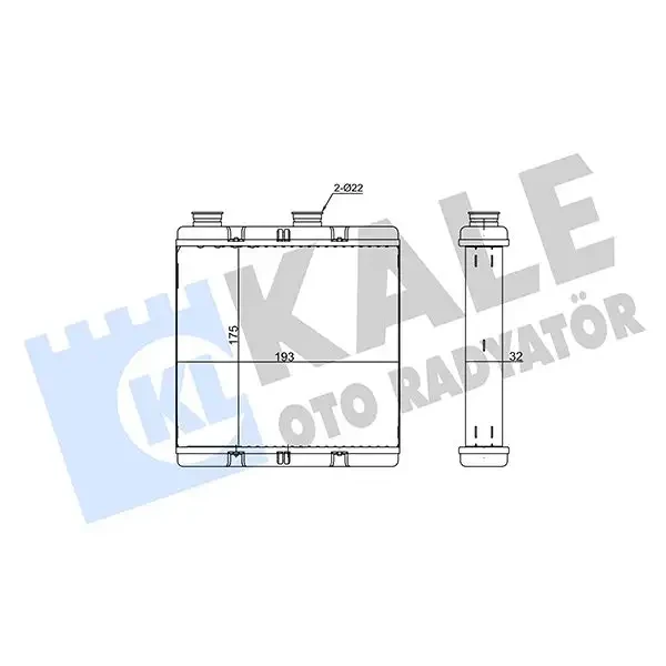KALE Kalorifer Radyatörü – 355255 / OEM 79110SMJG41