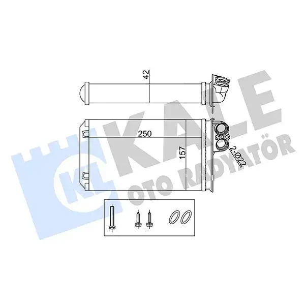 KALE Kalorifer Radyatörü – 355260 / OEM 6448G9