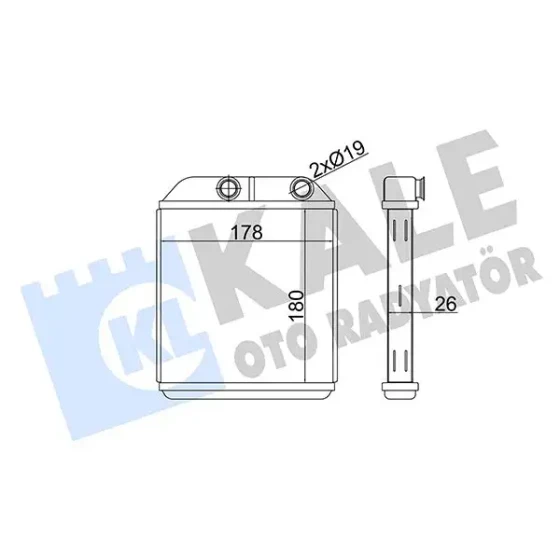 KALE Kalorifer Radyatörü – 356330 / OEM 30850697 ürün görseli