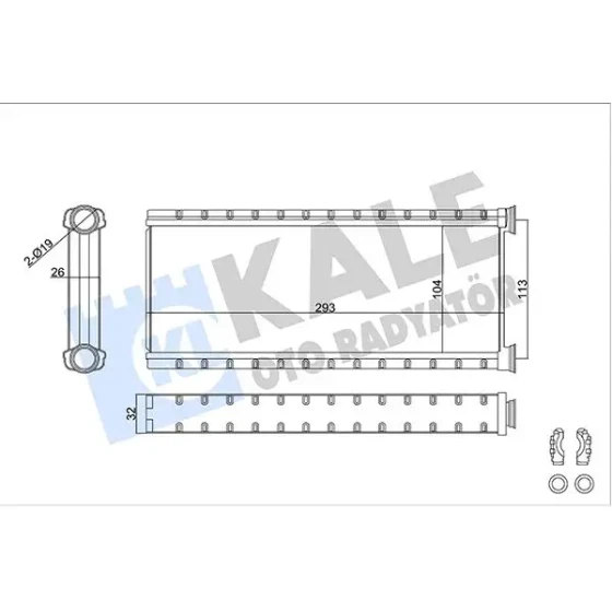 KALE Kalorifer Radyatörü – 357335 / OEM 9821299980 ürün görseli