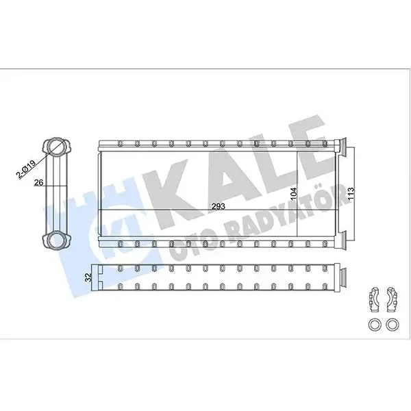 KALE Kalorifer Radyatörü – 357335 / OEM 9821299980