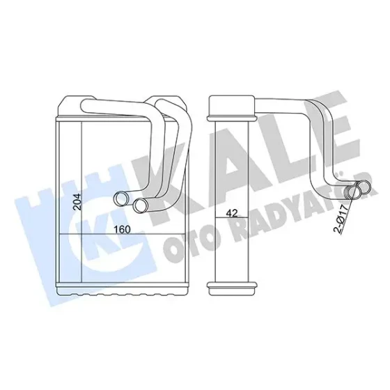 KALE Kalorifer Radyatörü – 358615 / OEM 79110SM4A01 ürün görseli