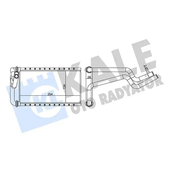 KALE Kalorifer Radyatörü – 358620 / OEM 79110SNAA01 ürün görseli