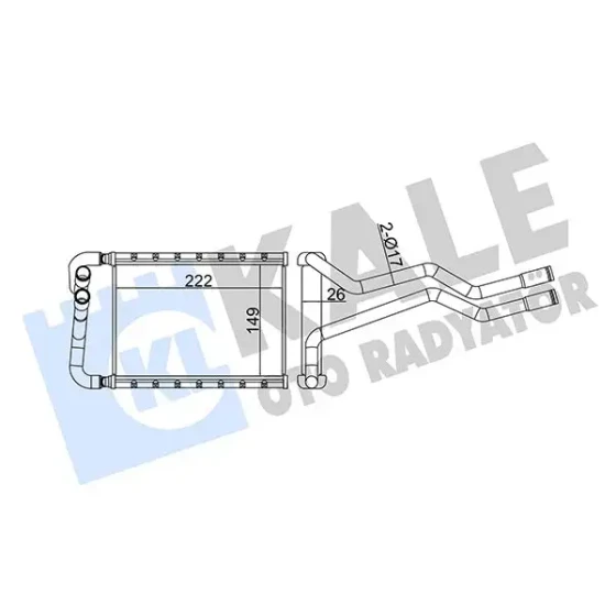KALE Kalorifer Radyatörü – 358630 / OEM 971382B000 ürün görseli