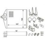 Magneti Marelli Kalorifer Radyatörü – 359000300820 / OEM 9196140