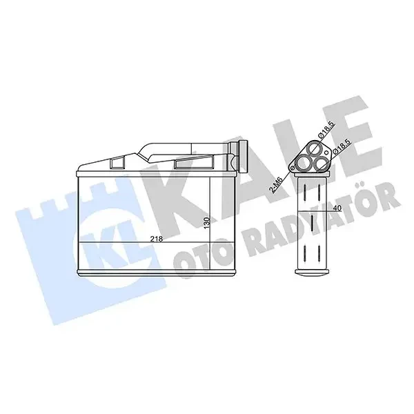 KALE Kalorifer Radyatörü – 360185 / OEM 64118373840