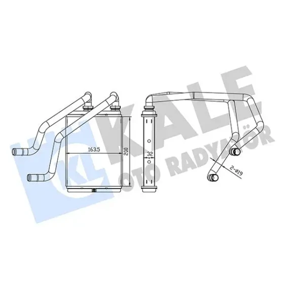 KALE Kalorifer Radyatörü – 360730 / OEM 271408H910 ürün görseli