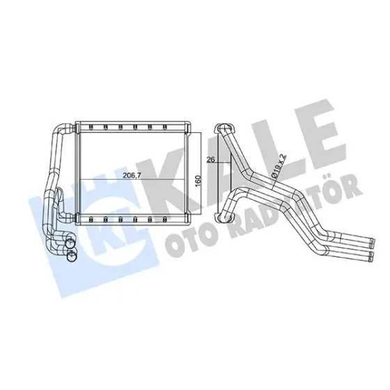 KALE Kalorifer Radyatörü – 360810 / OEM 97138F2000 ürün görseli