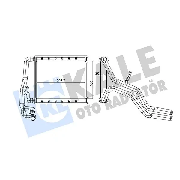 KALE Kalorifer Radyatörü – 360810 / OEM 97138F2000