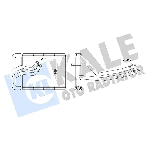 KALE Kalorifer Radyatörü – 360825 / OEM 971382E100