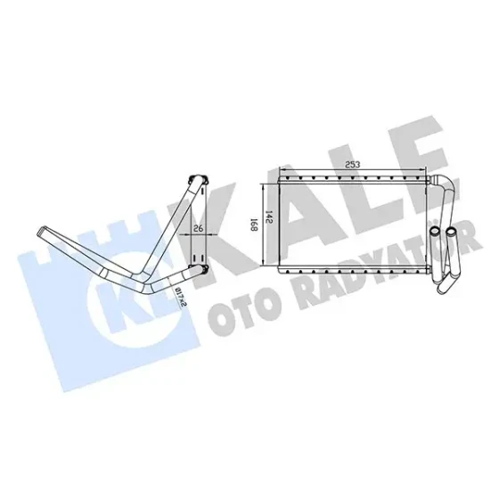 KALE Kalorifer Radyatörü – 360840 / OEM 972273E060 ürün görseli