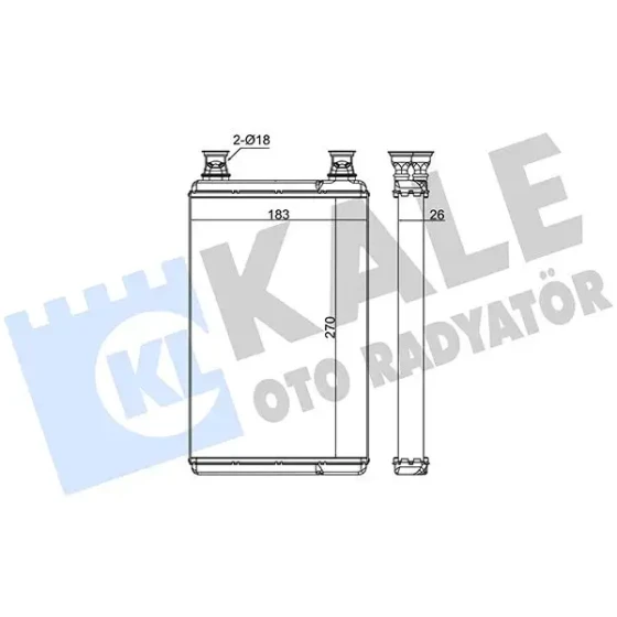 KALE Kalorifer Radyatörü – 370610 / OEM A2218300061 ürün görseli